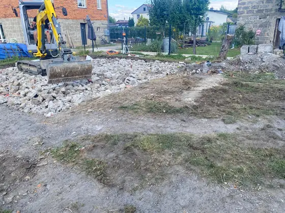 Roboty ziemne na działce - KUBAR Bielsko-Biała